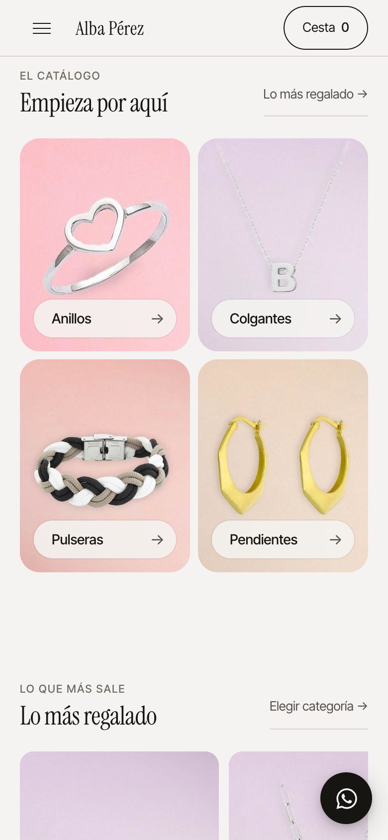 Las cuatro categorías y el arranque de lo más regalado en el móvil