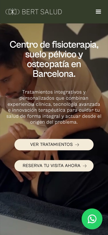 Portada de Bert Salud en móvil