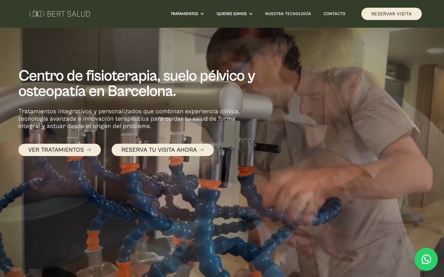 Captura de la home de Bert Salud